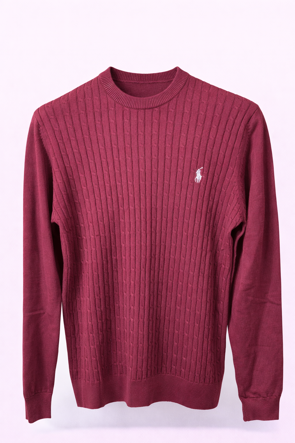 Slim Fit Cable Knit Sweater