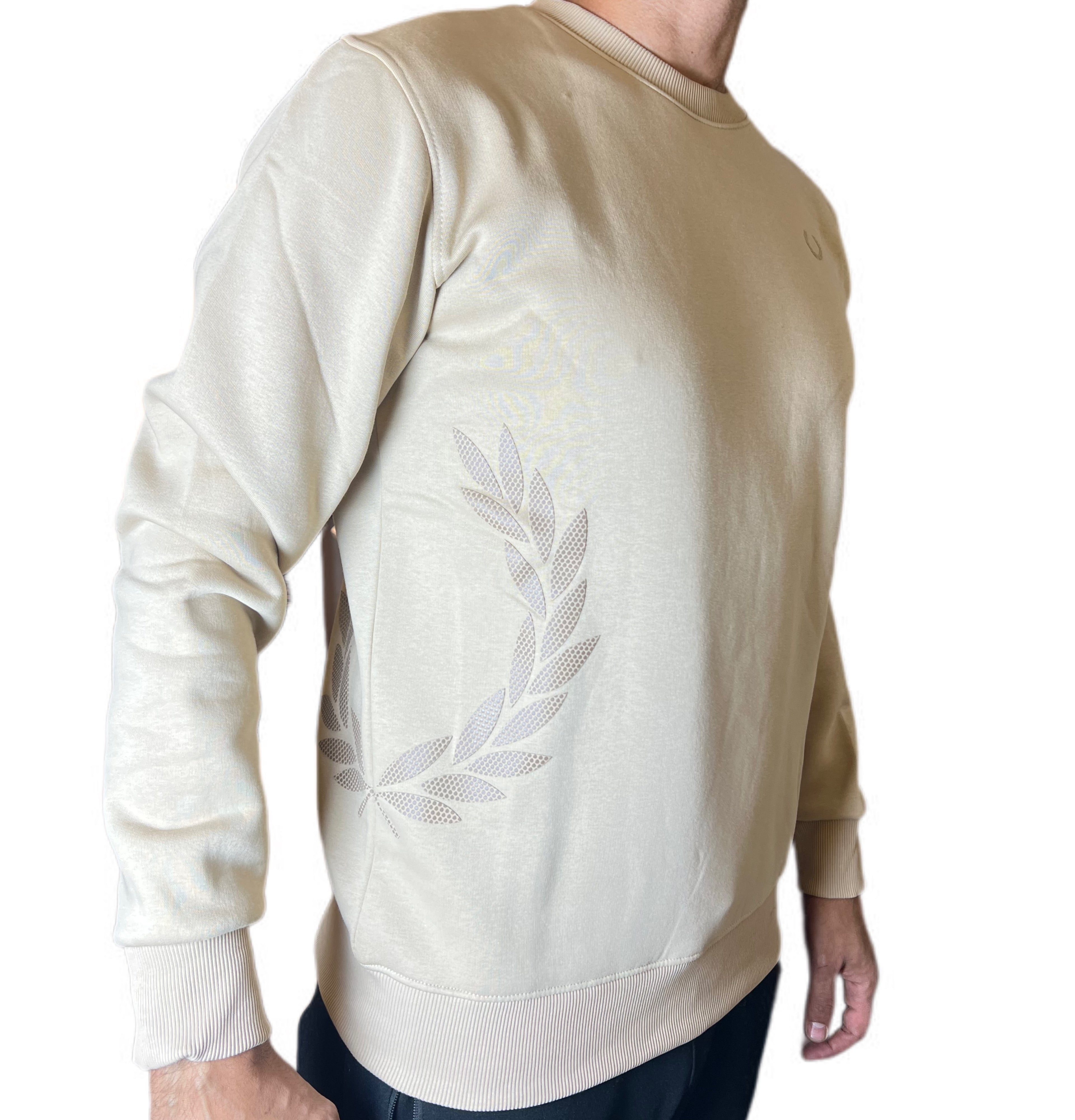 Men’s Crewneck Sweatshirt – Minimal Laurel Edition