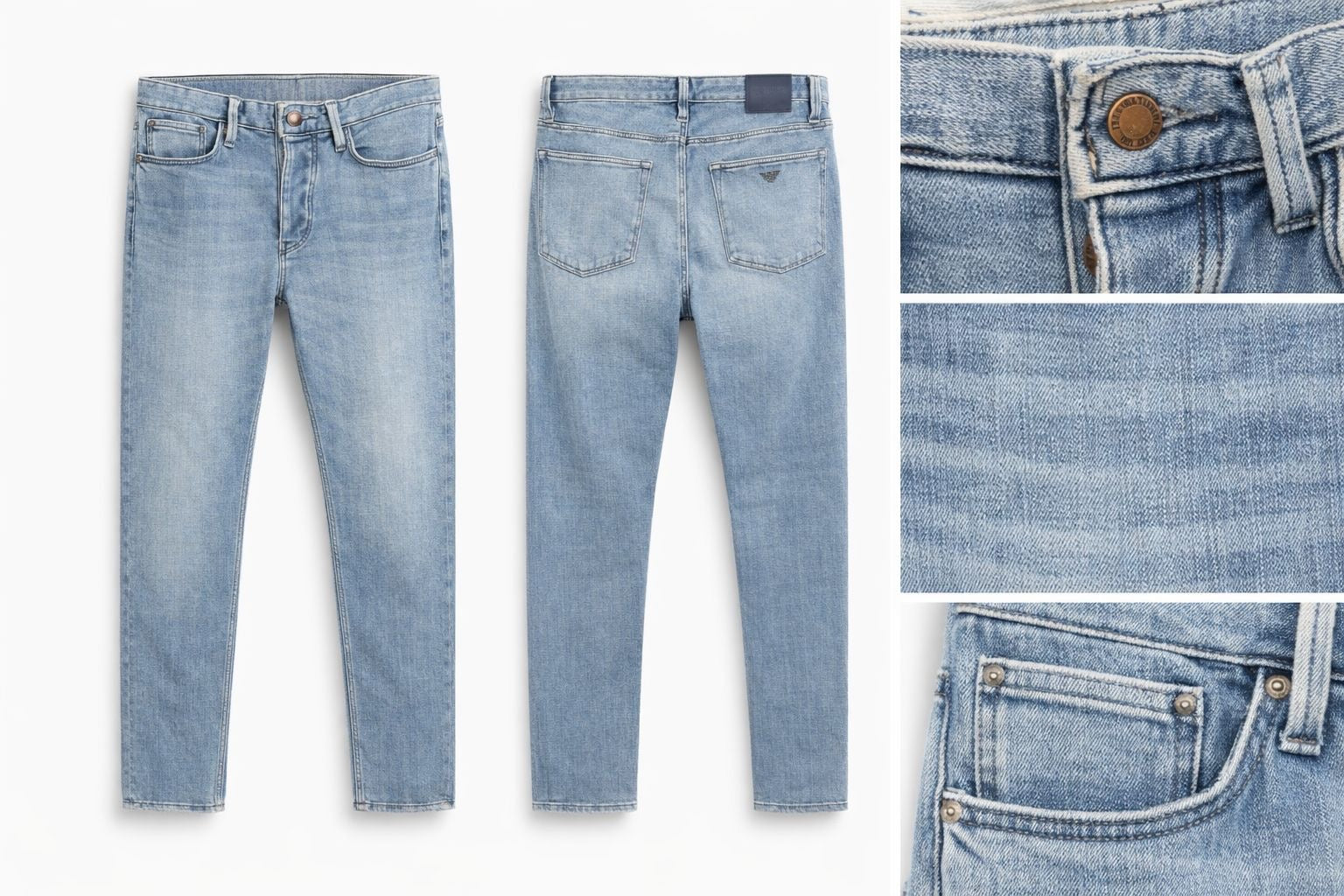 Men’s A/X Slim Fit Denim Jeans – Modern Clean Look
