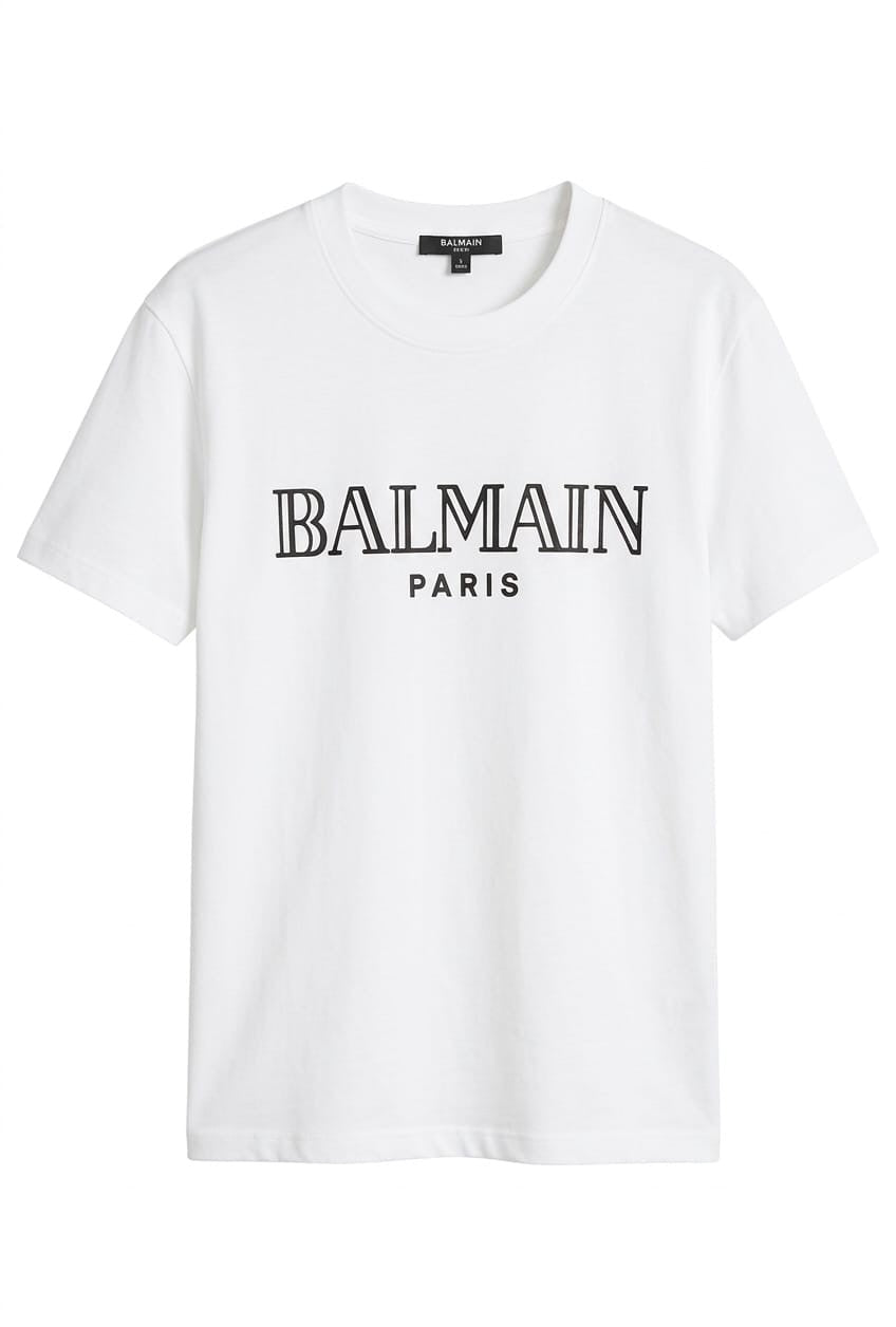 Men’s Premium Logo Tape T-Shirt – Bold Signature Design