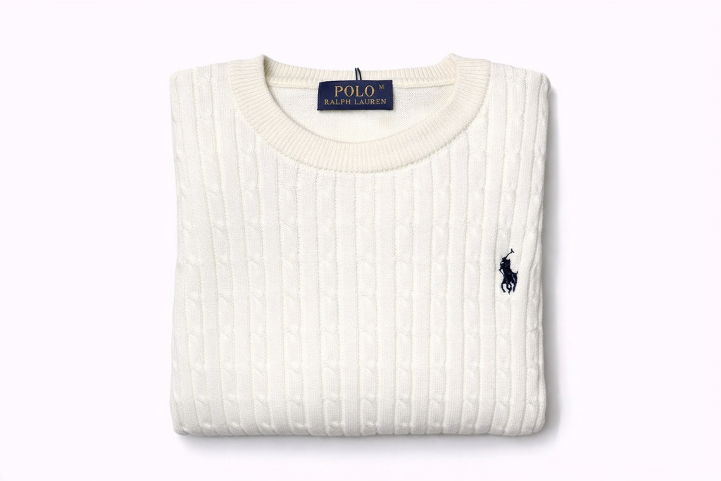 Slim Fit Cable Knit Sweater