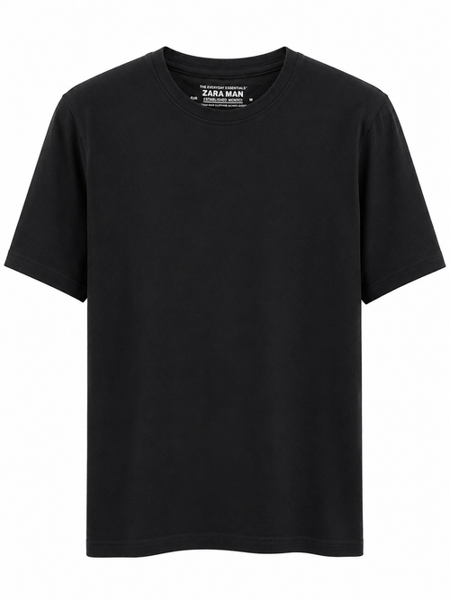 2-Pack Slim Fit Crew Neck T-Shirts – White/ black