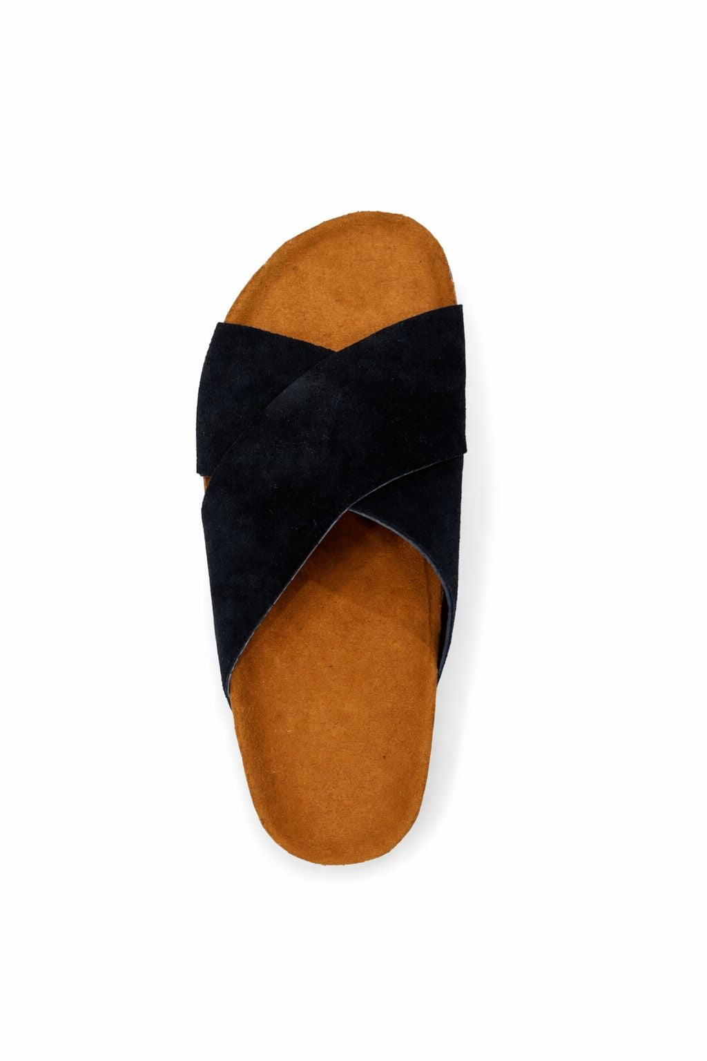 Suede Velcro Strap Sandal