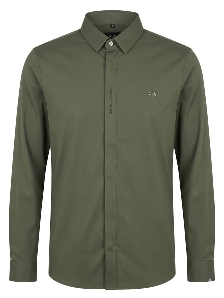 Premium Stretch Hidden-Placket Shirt