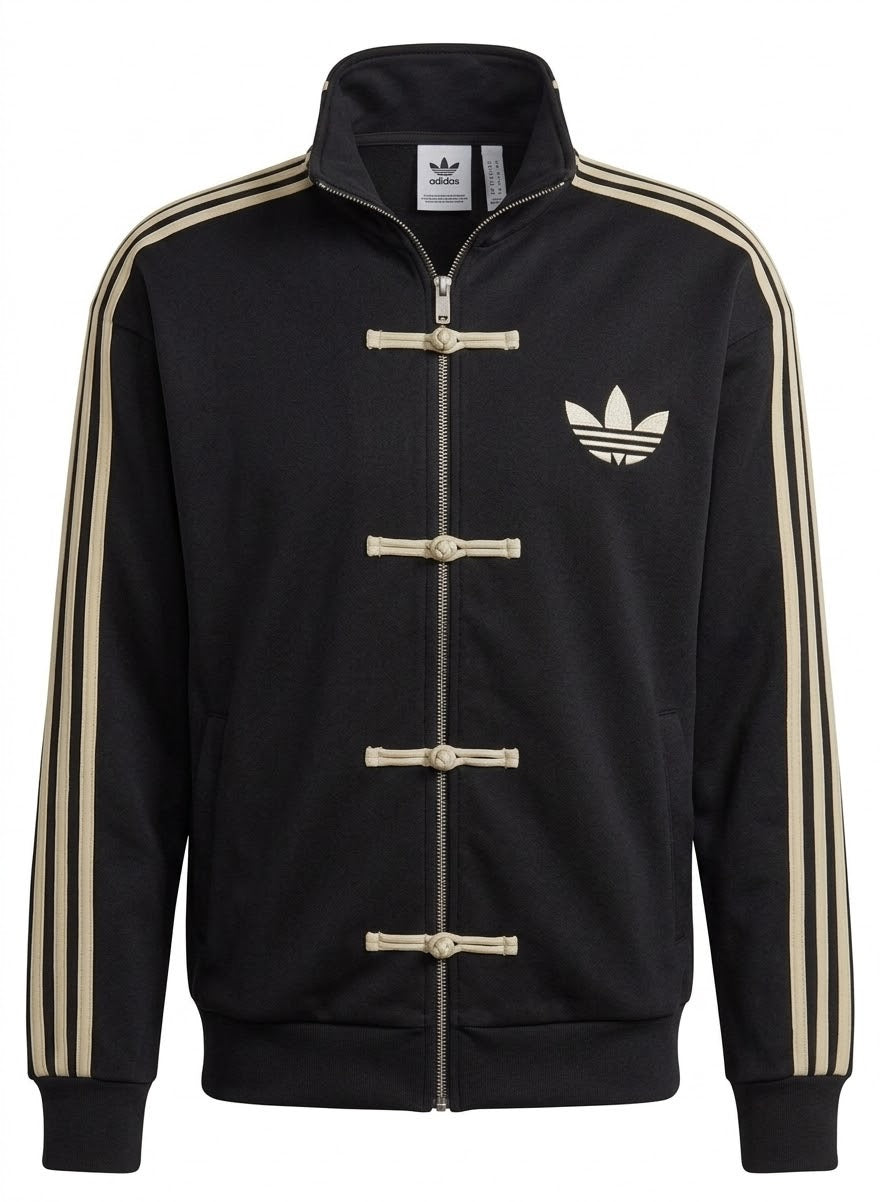 Men's Oriental-Fusion Tracksuit Set – Zippered Jacket & Sweatpants (2-Piece Set)