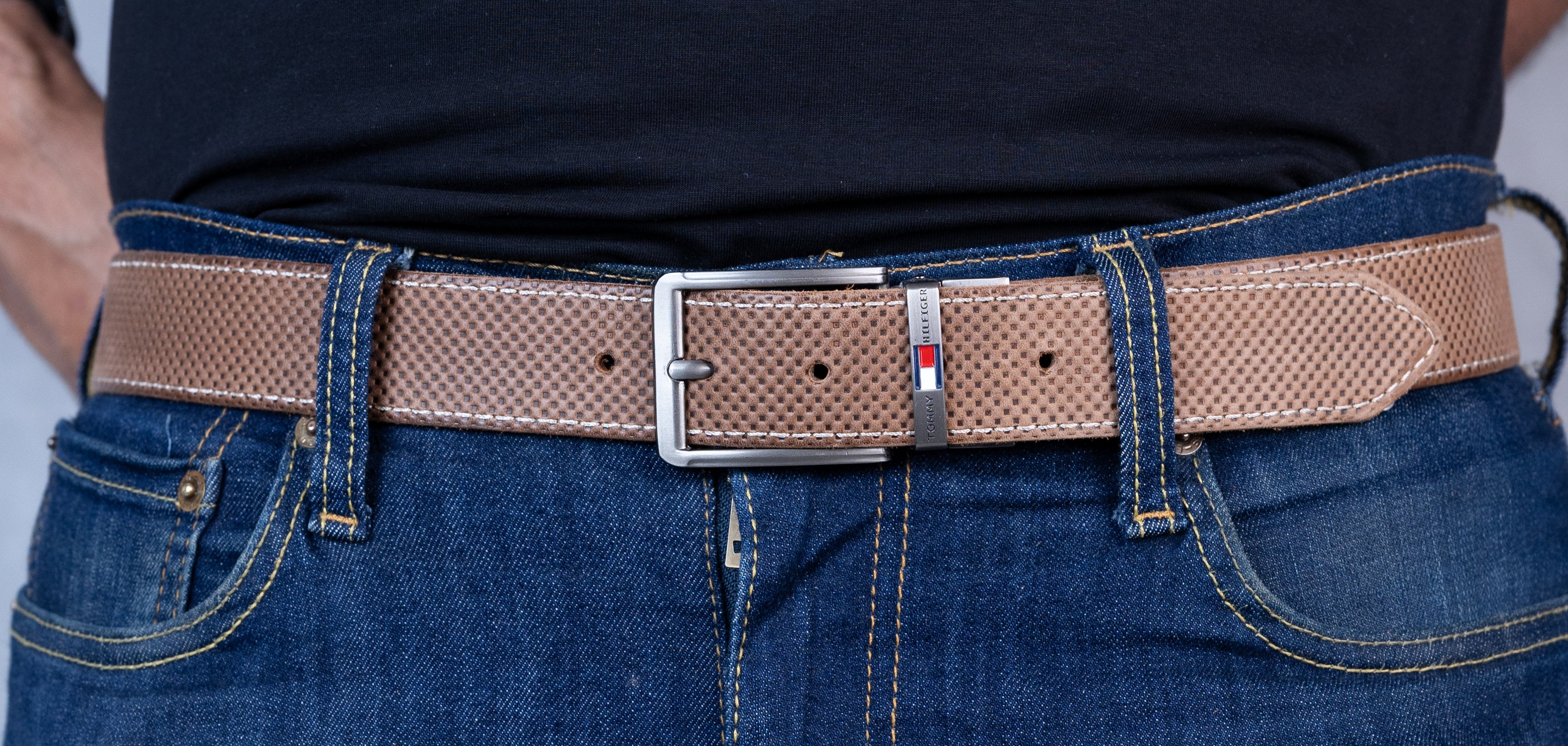 Men’s Leather Belt – Camel Brown