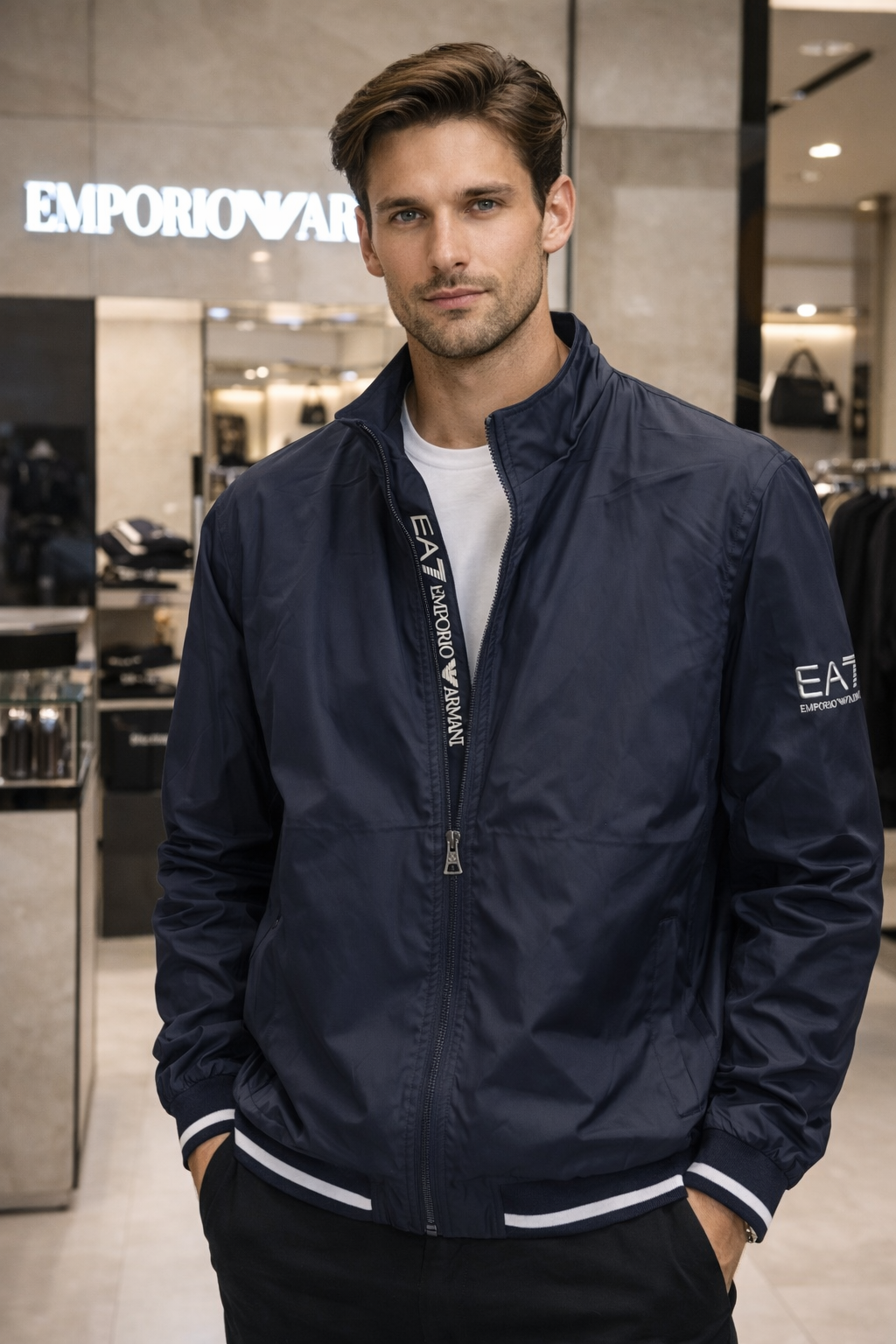 Lightweight Zip Jacket – Slim Fit