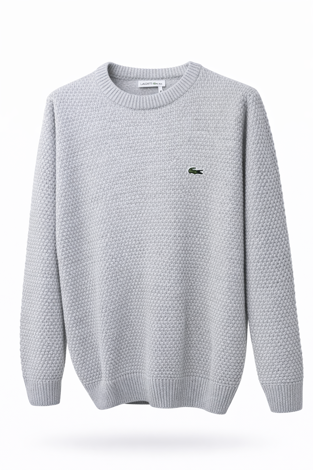 A classic textured crewneck