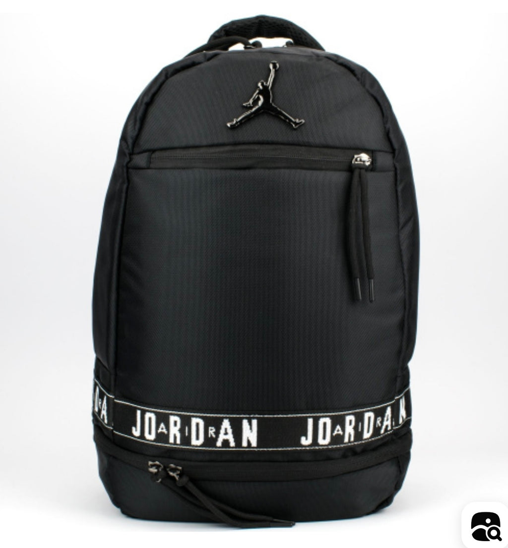 black backpack with a minimalist design