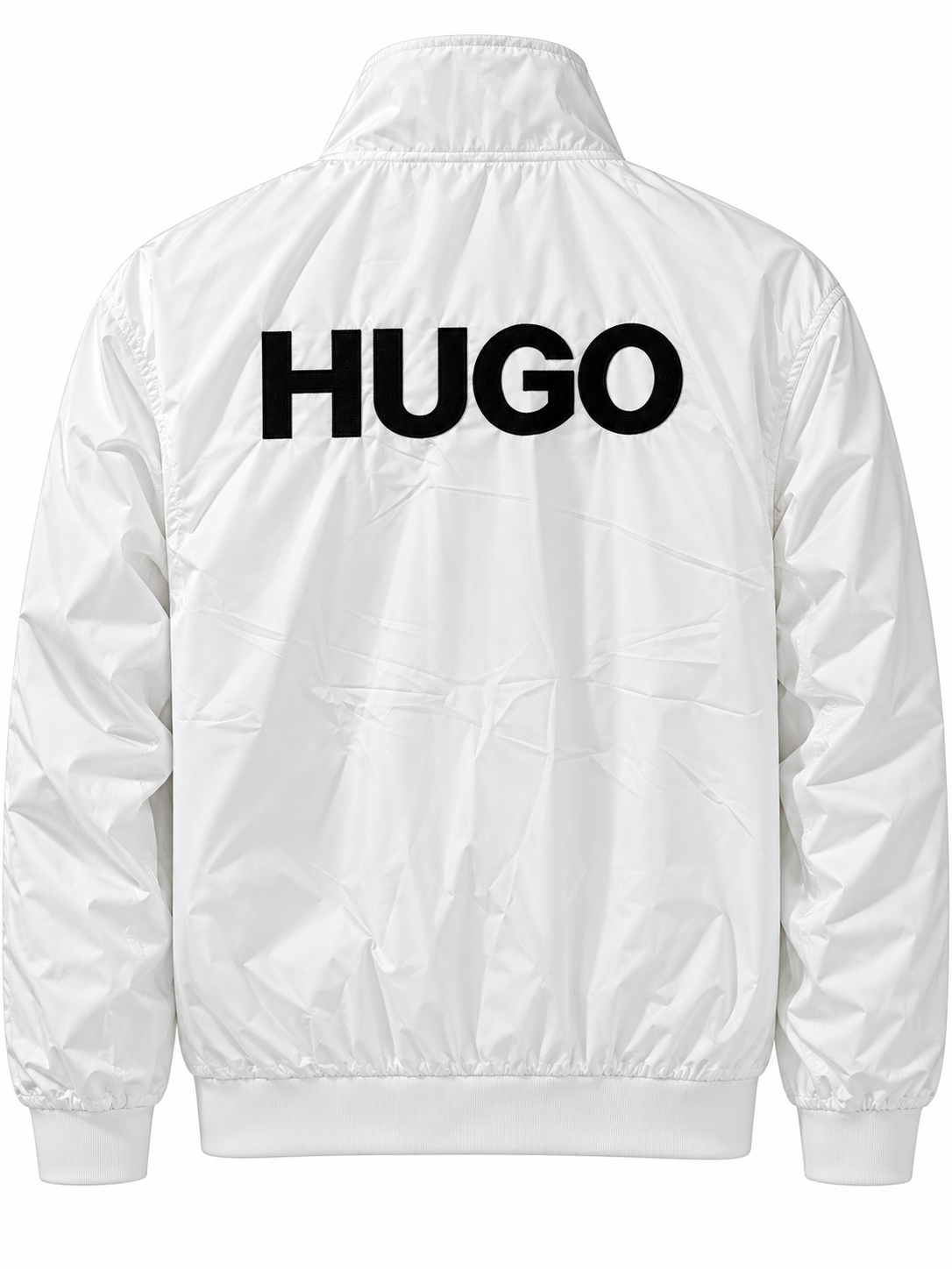 Men's Lightweight Zip-Up Bomber Jacket with Stand Collar