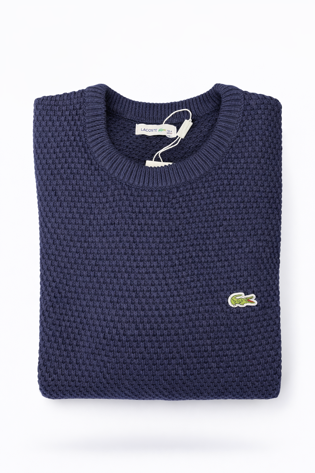 A classic textured crewneck