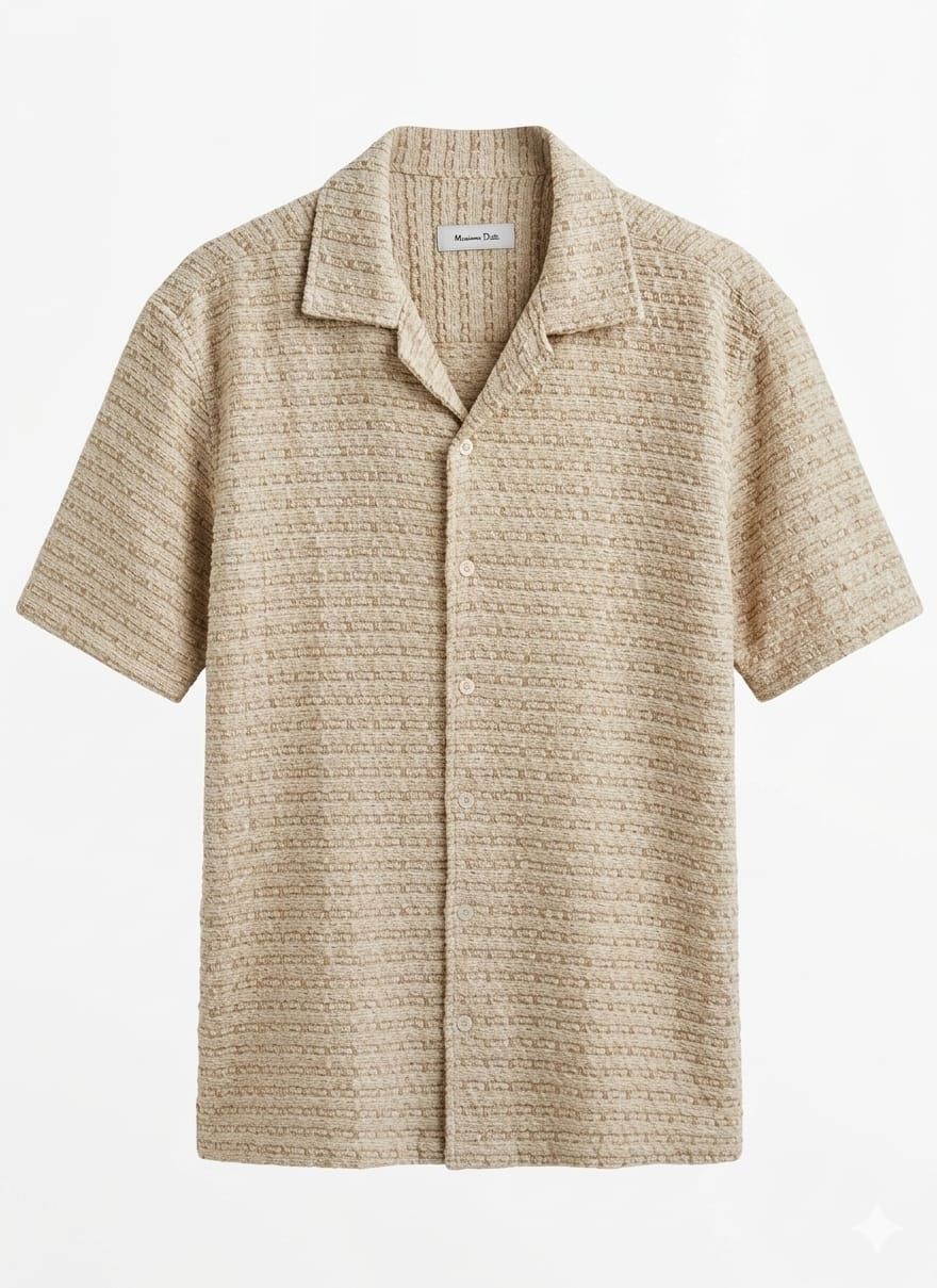 premium textured short sleeve shirt