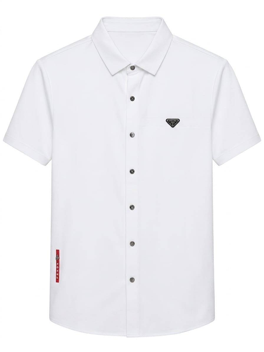 Premium Short Sleeve Button-Up Shirt