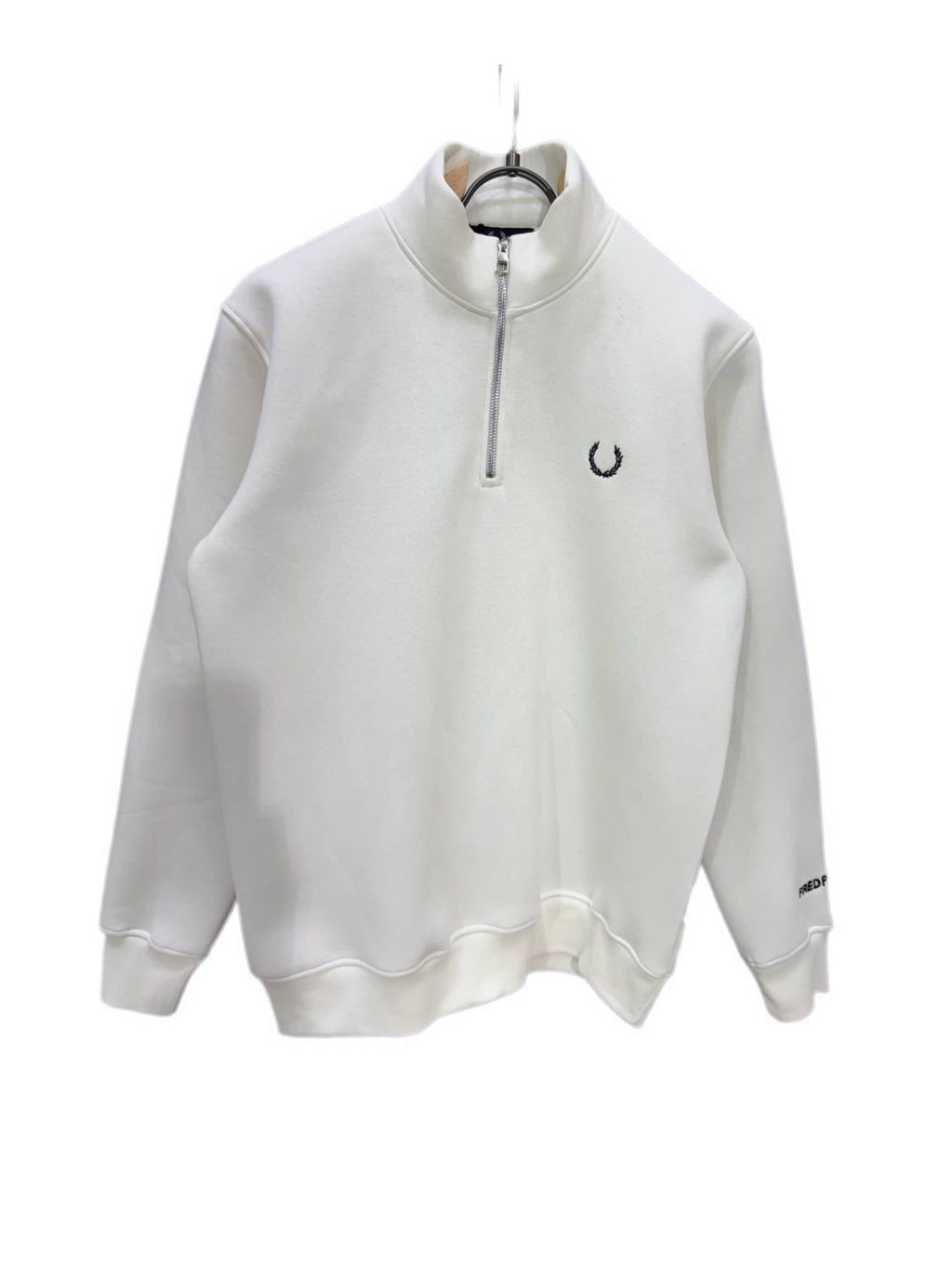 A premium half-zip sweatshirt