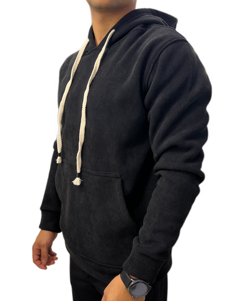 premium velvet cord hoodie.