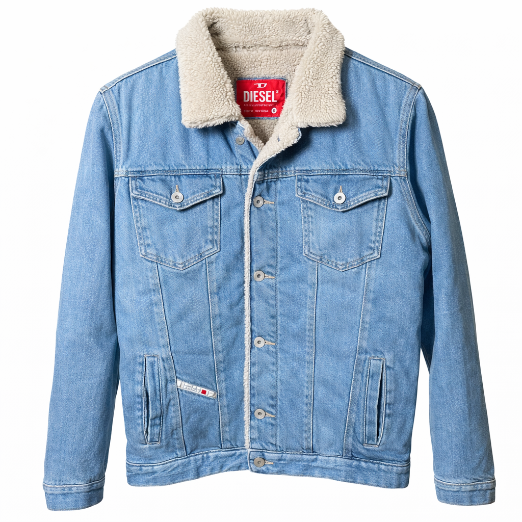 Men’s Sherpa-Lined Denim Jacket