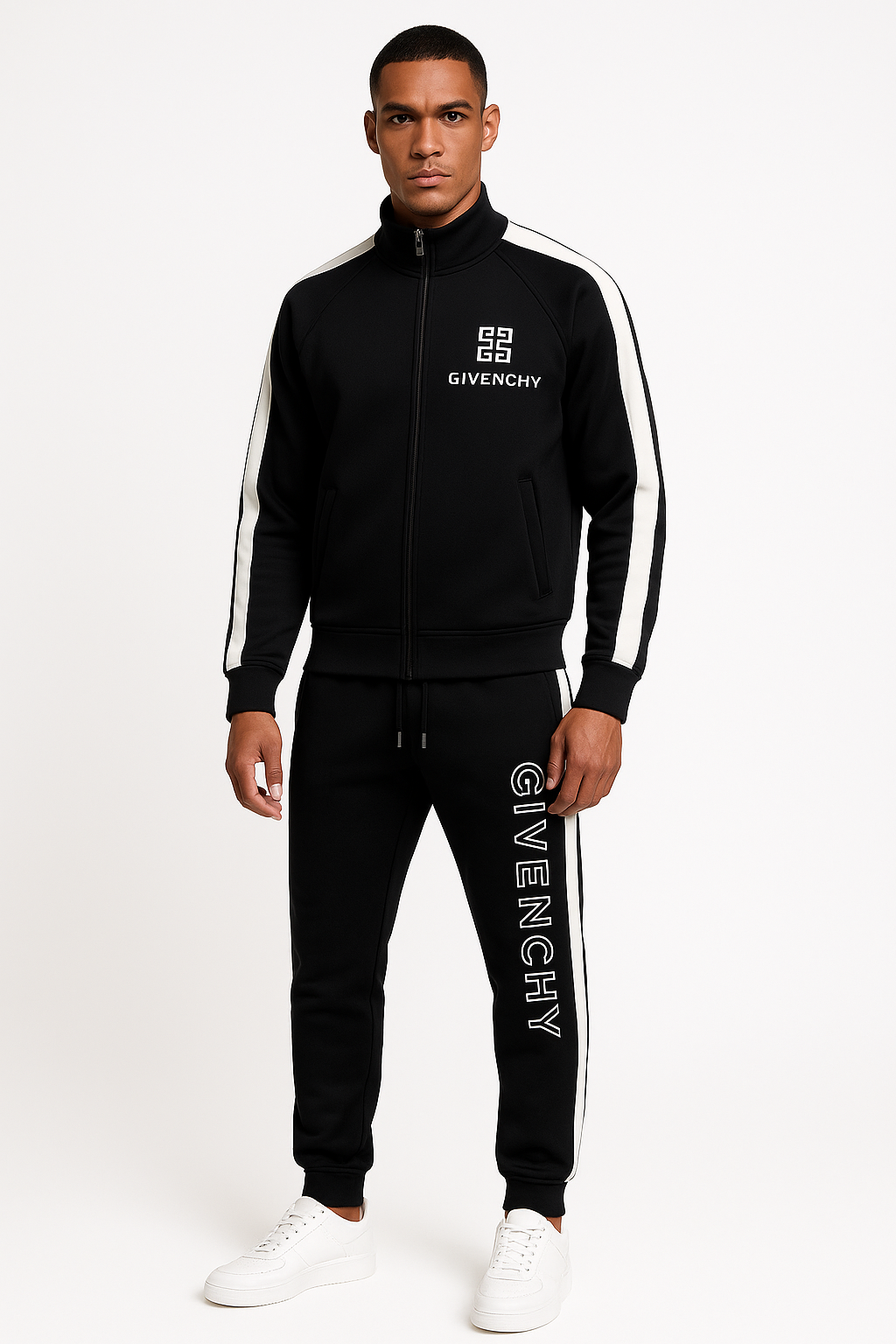 Men’s Premium Side-Stripe Tracksuit Set