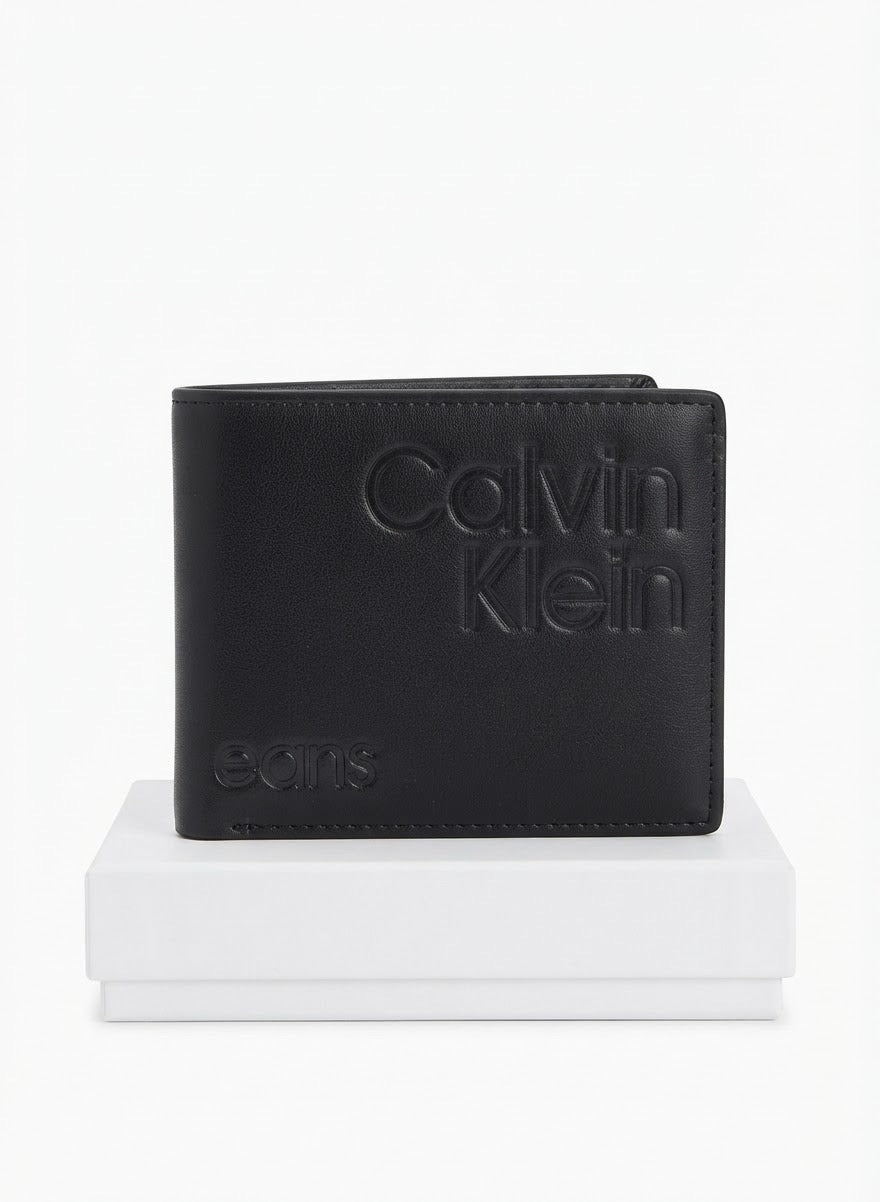 Men's Premium Leather Bifold Wallet - Black