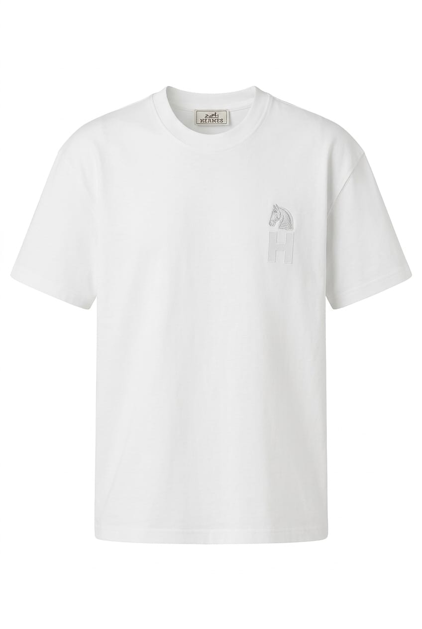 Men’s Minimal Embroidered T-Shirt – Premium Cotton Luxury
