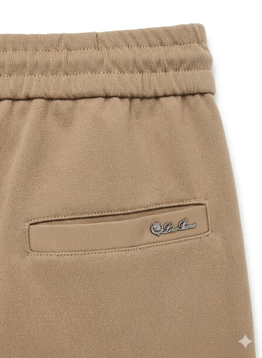 Premium Textured Jogger Pants – Coffee & Taupe