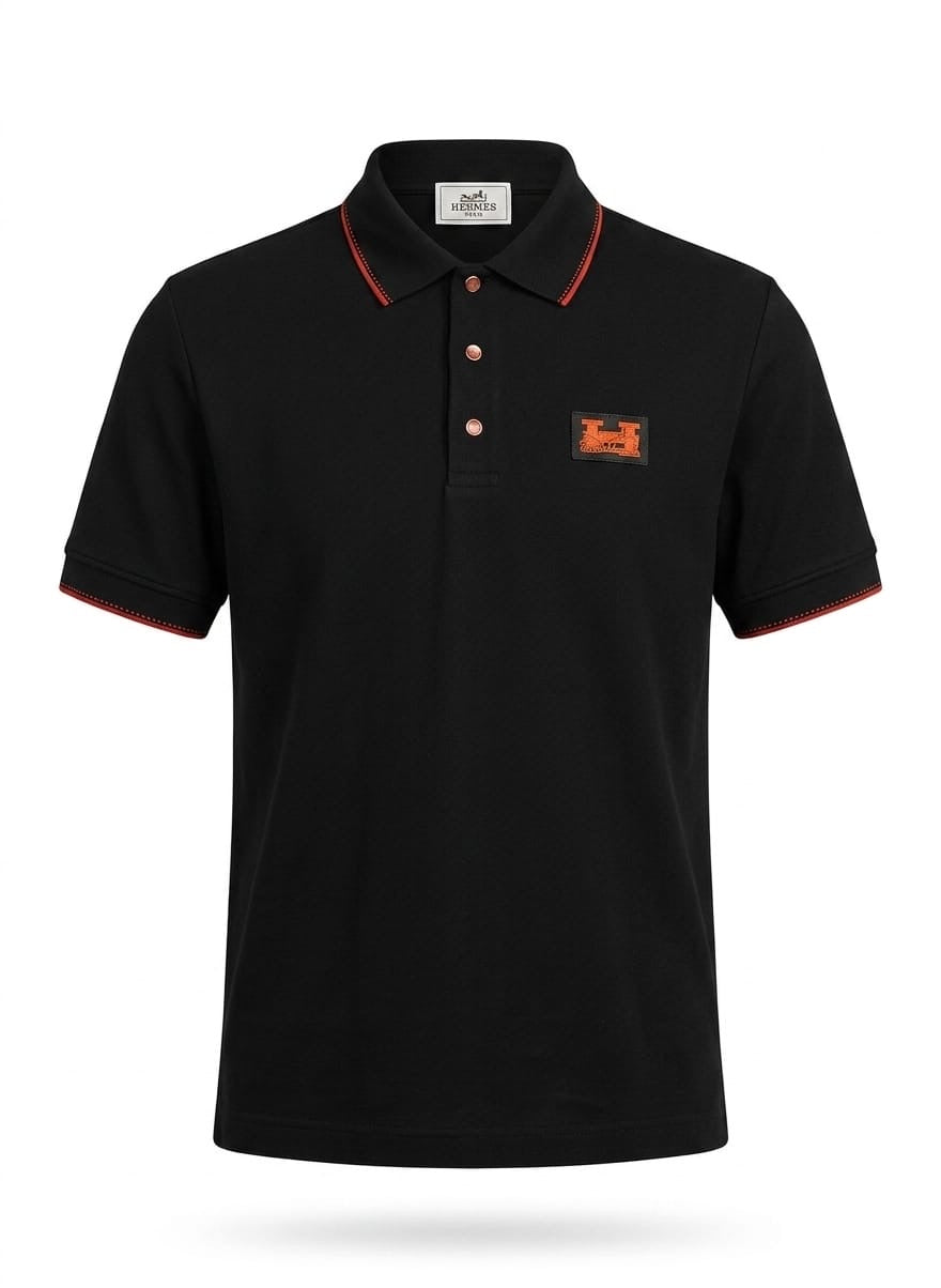 Premium Contrast Detail Polo Shirt
