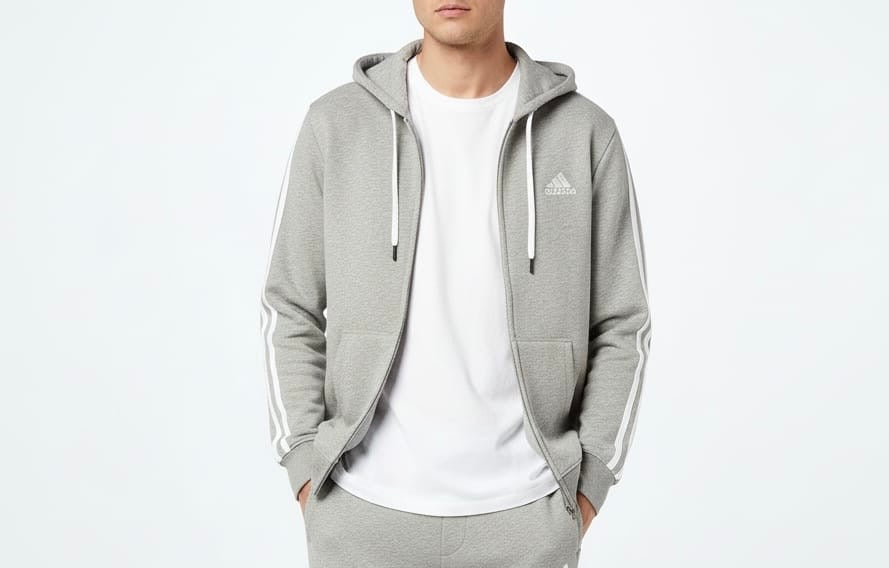 full-zip hoodie