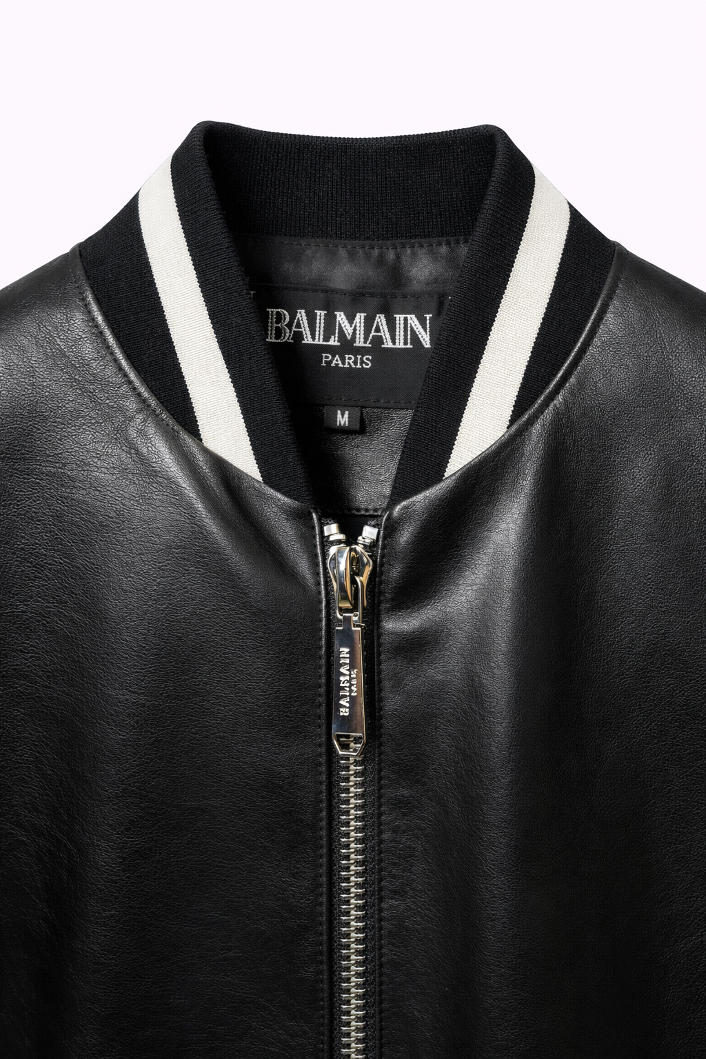 Men’s Leather Jacket – Premium Zip-Up Design