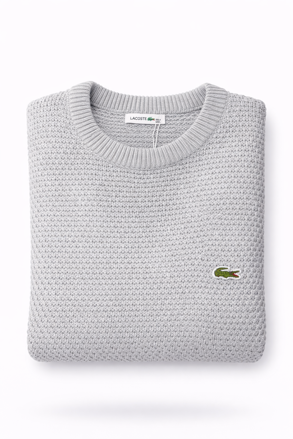 A classic textured crewneck