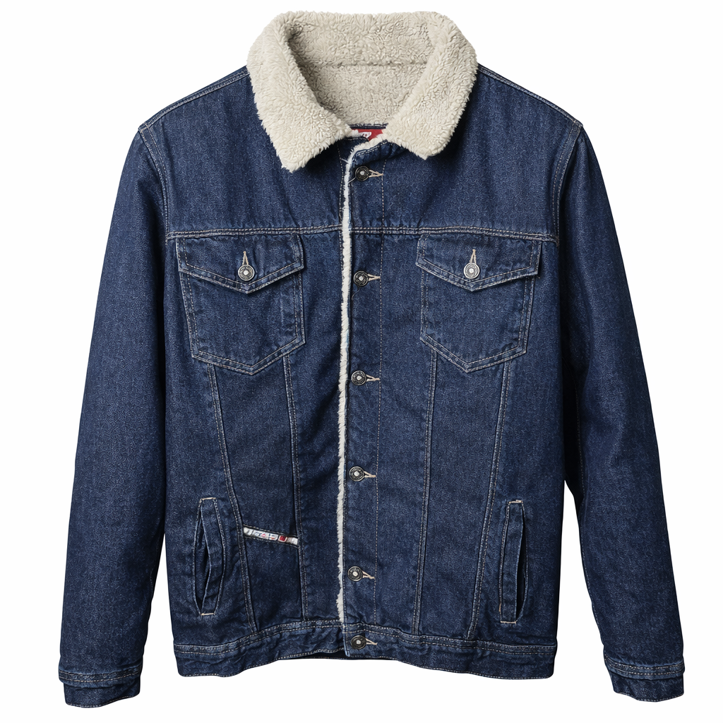 Men’s Sherpa-Lined Denim Jacket