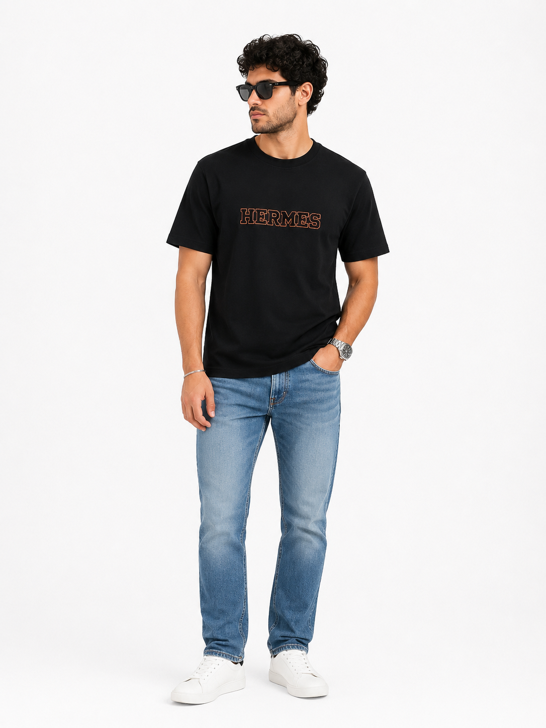 Men’s Premium Embroidered T-Shirt – Black Edition