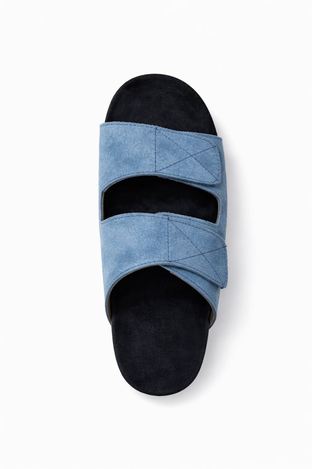 Suede Velcro Strap Sandal