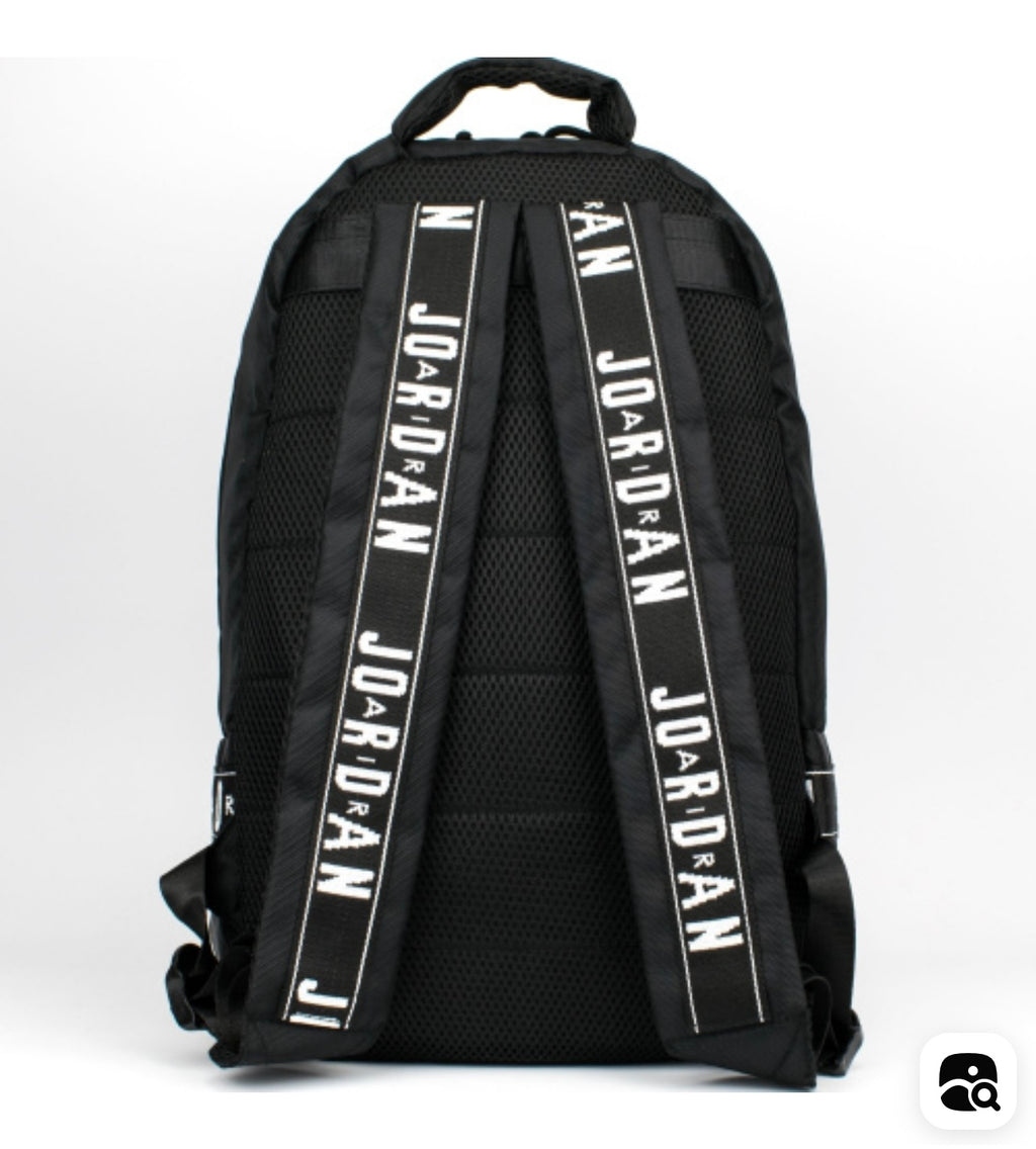 black backpack with a minimalist design