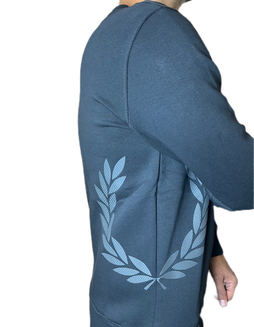 Men’s Crewneck Sweatshirt – Minimal Laurel Edition