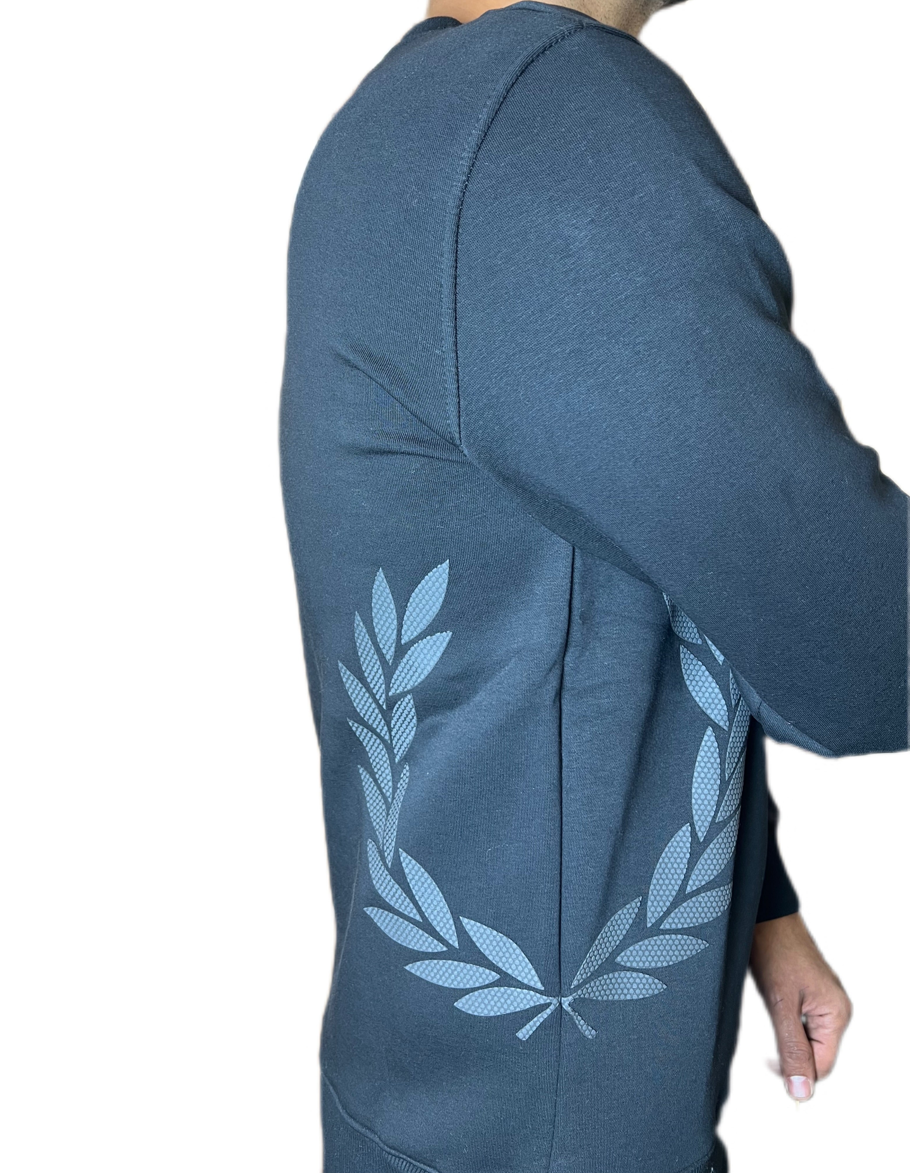 Men’s Crewneck Sweatshirt – Minimal Laurel Edition