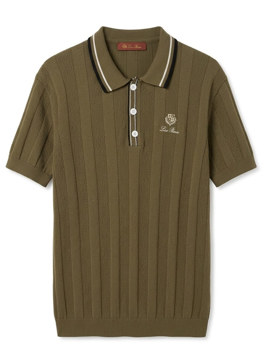 premium knitted polo shirt