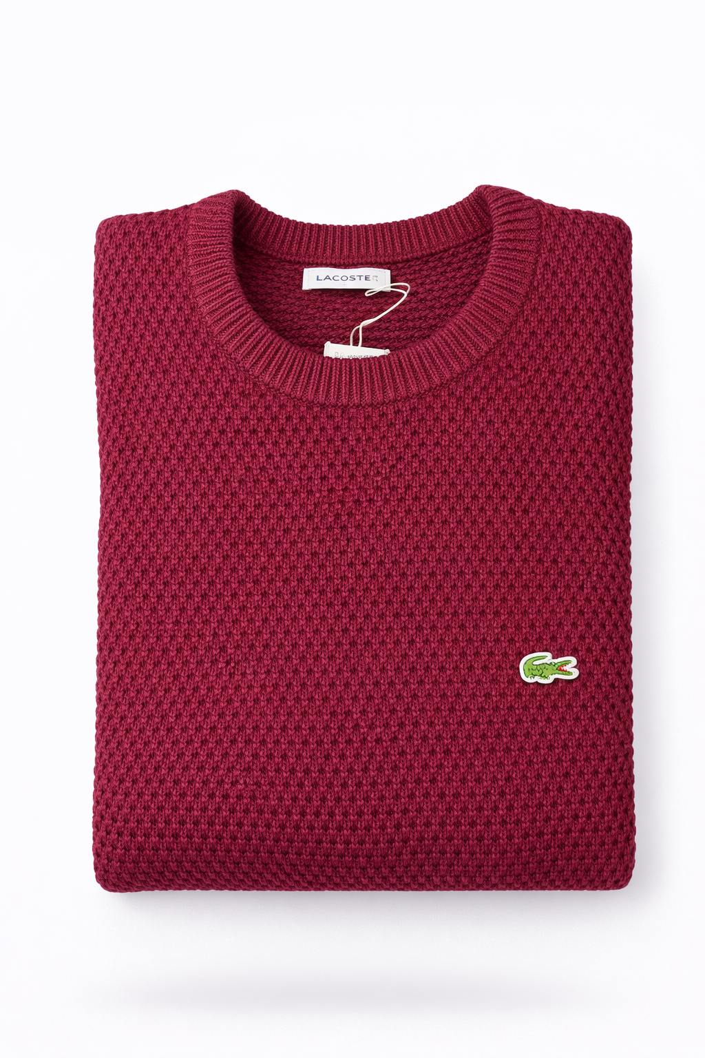 A classic textured crewneck