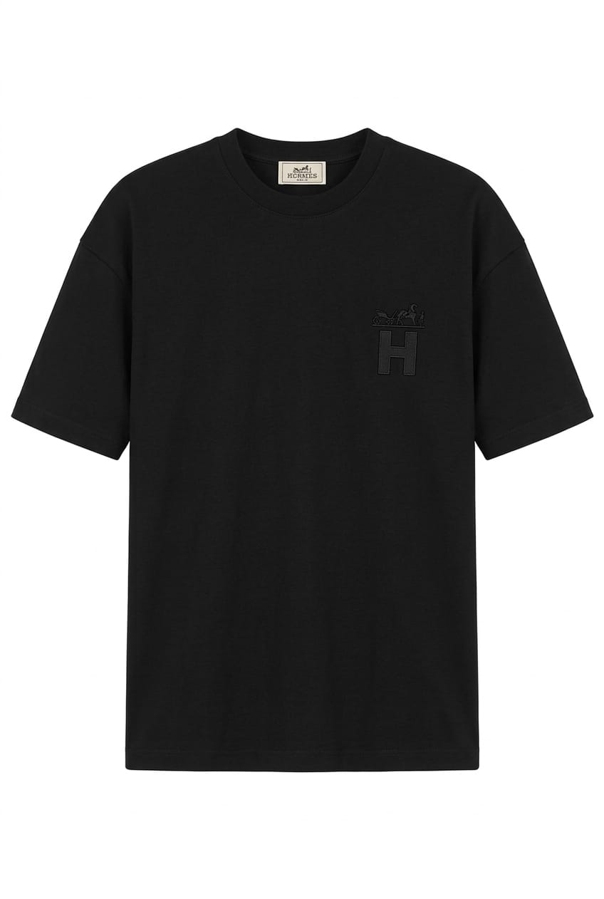 Men’s Minimal Embroidered T-Shirt – Premium Cotton Luxury