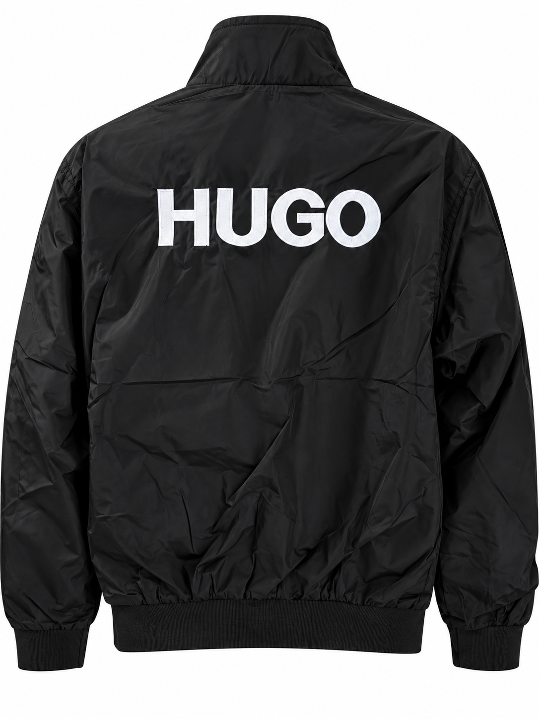 Men's Lightweight Zip-Up Bomber Jacket with Stand Collar