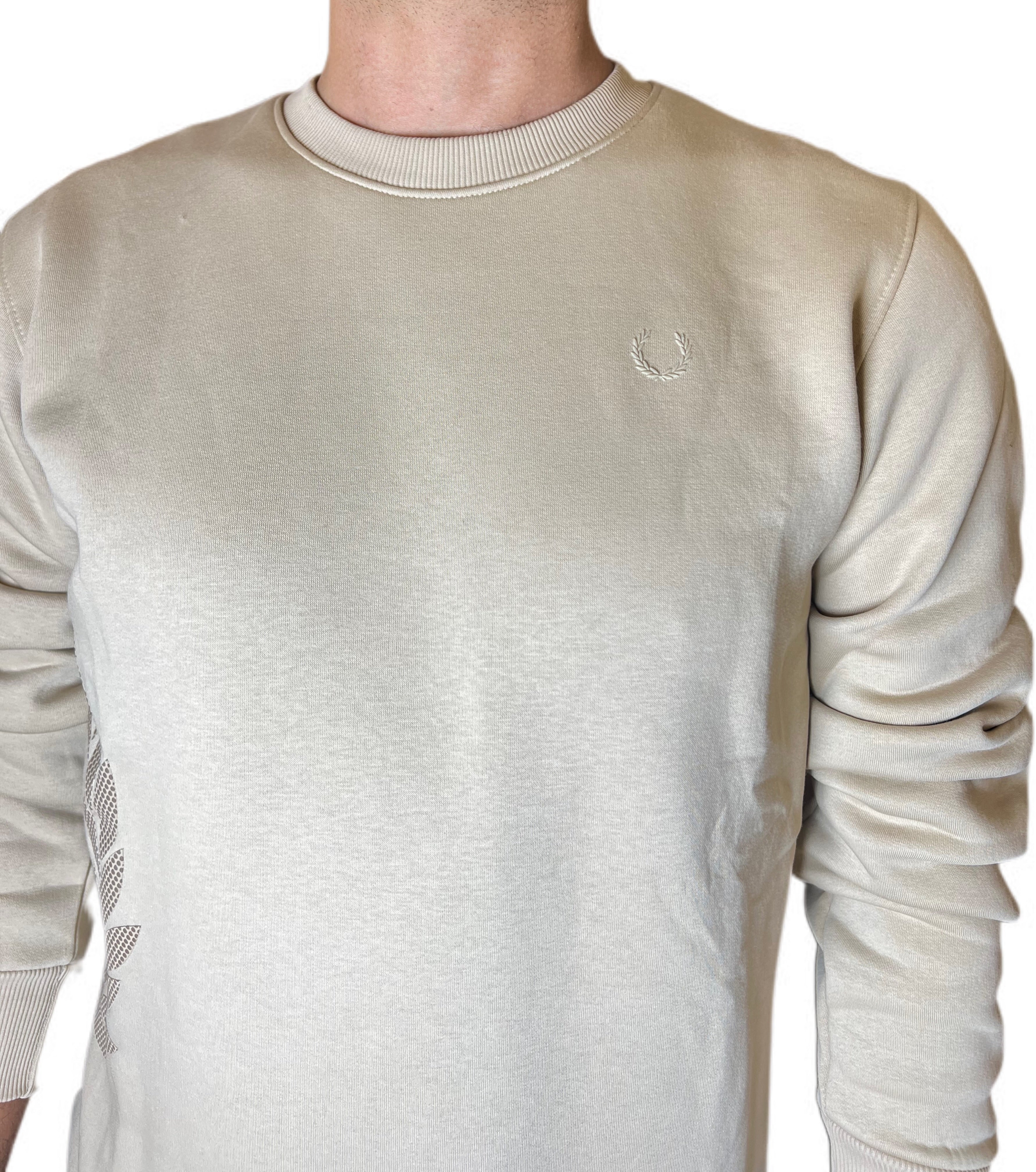 Men’s Crewneck Sweatshirt – Minimal Laurel Edition