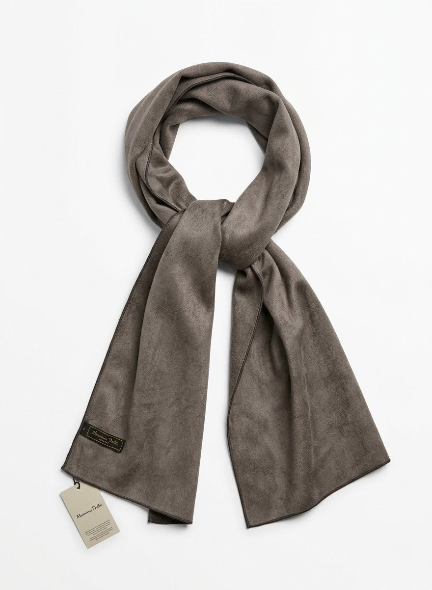 Men's Premium Faux Suede Scarf – Elegant Winter Scarf