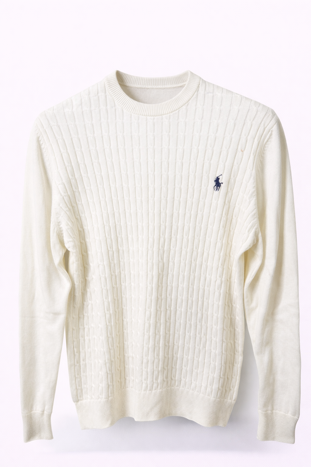 Slim Fit Cable Knit Sweater