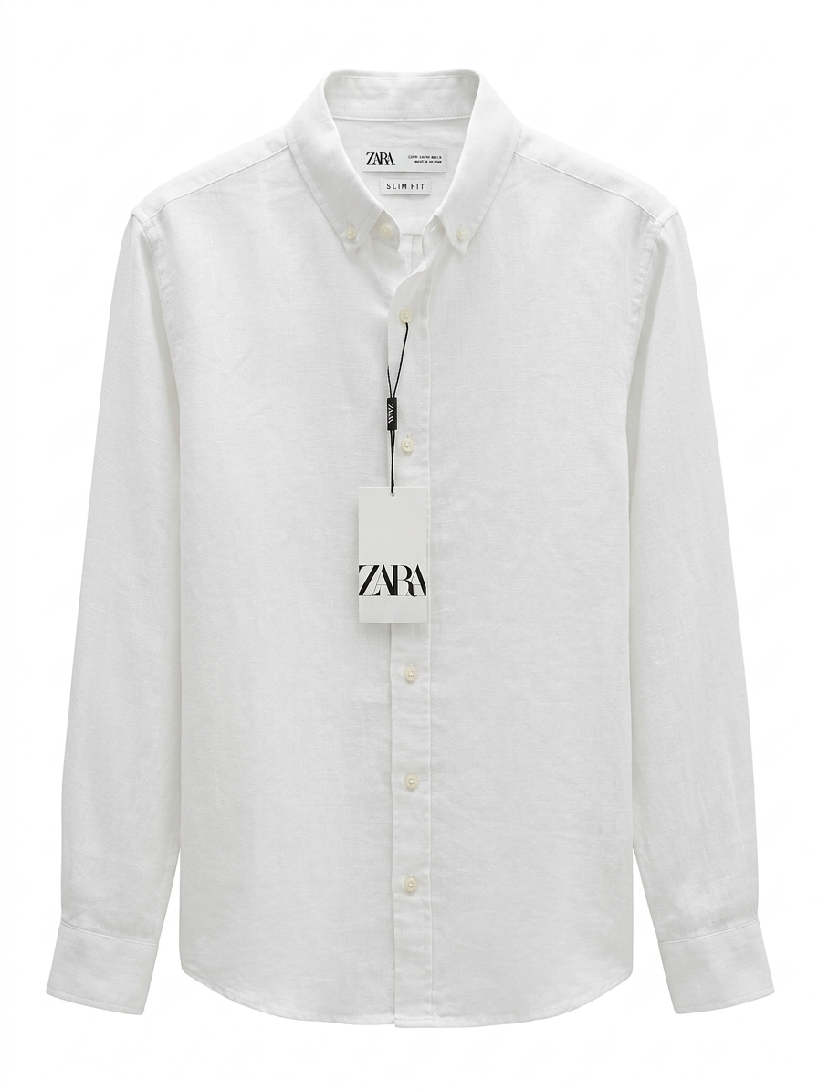 Premium Linen Long Sleeve Shirt – Slim Fit