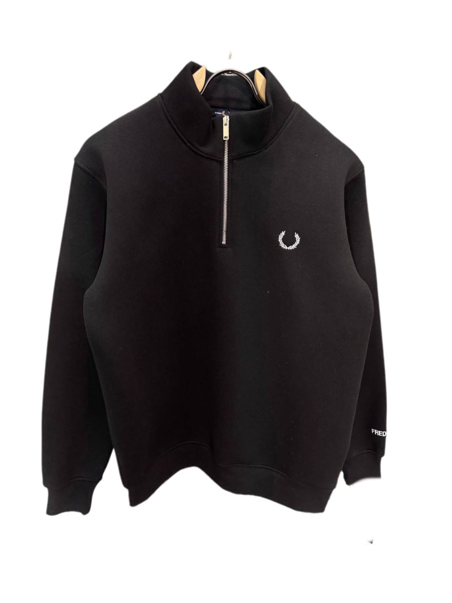 A premium half-zip sweatshirt