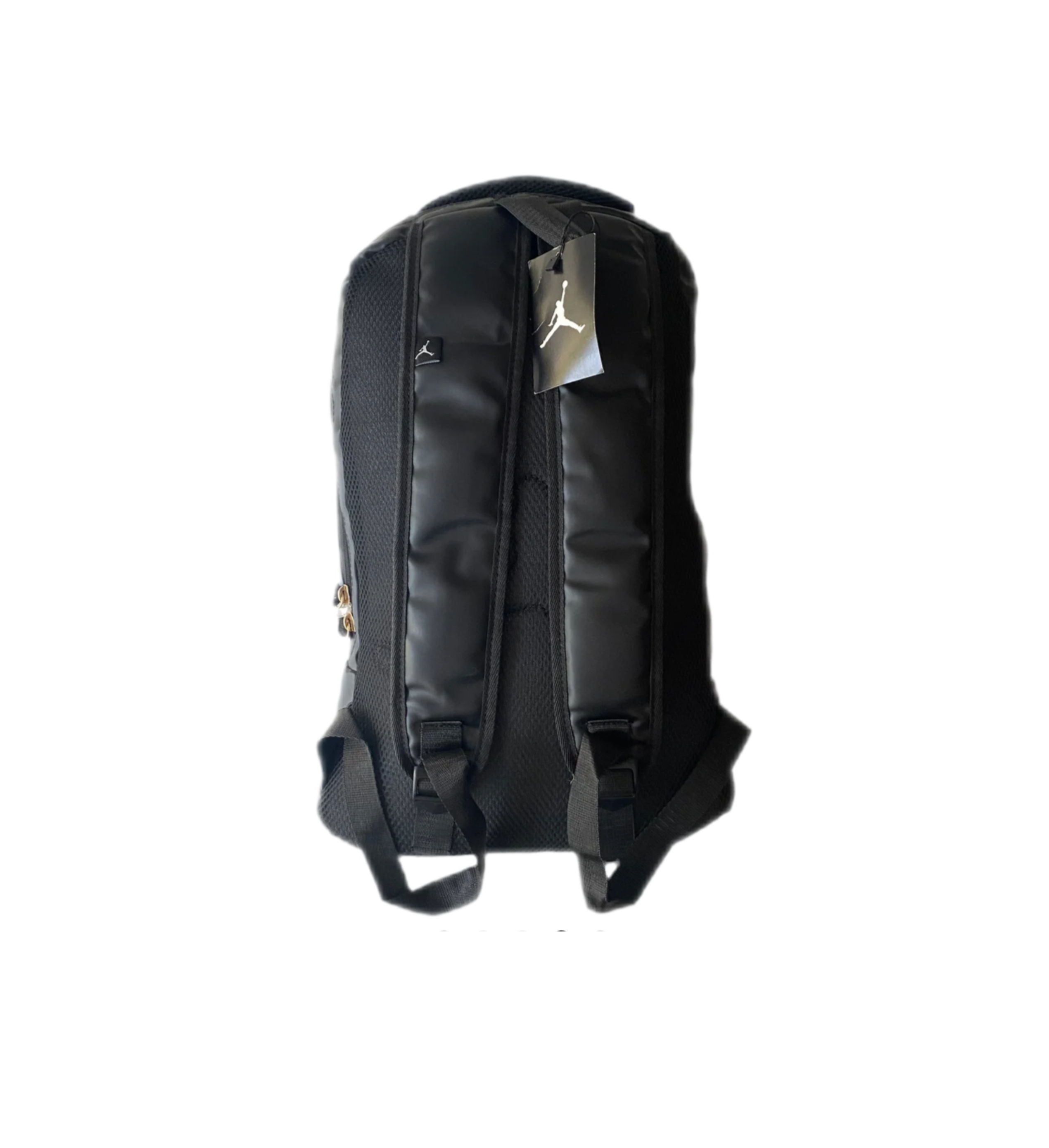 sleek black backpack