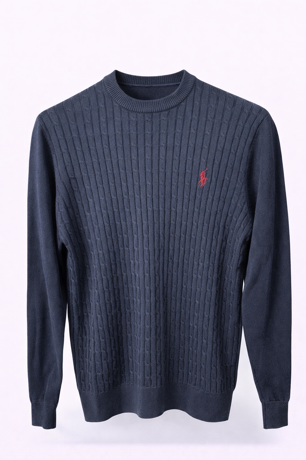 Slim Fit Cable Knit Sweater