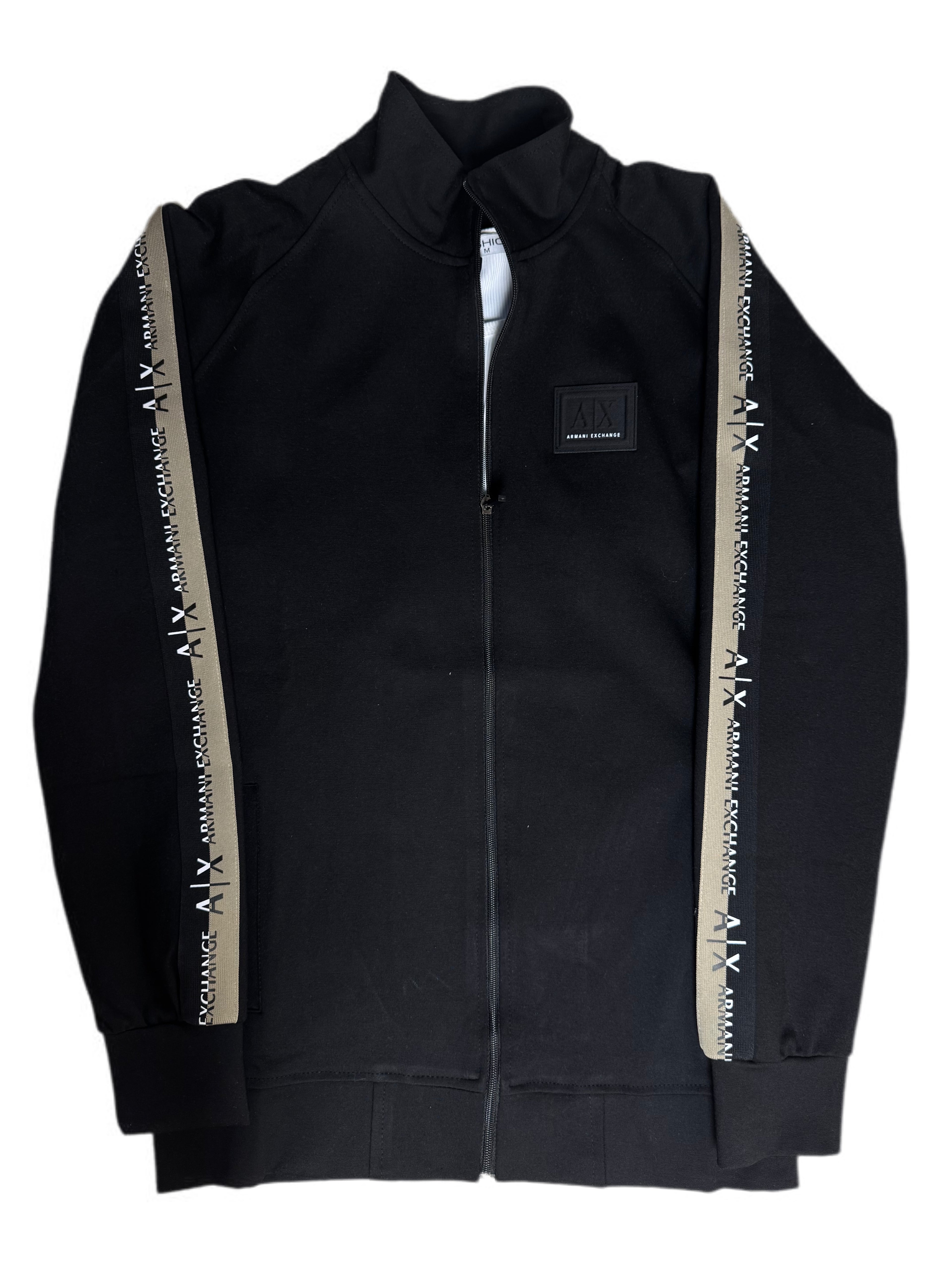 Men’s Black Tracksuit with Logo Tape