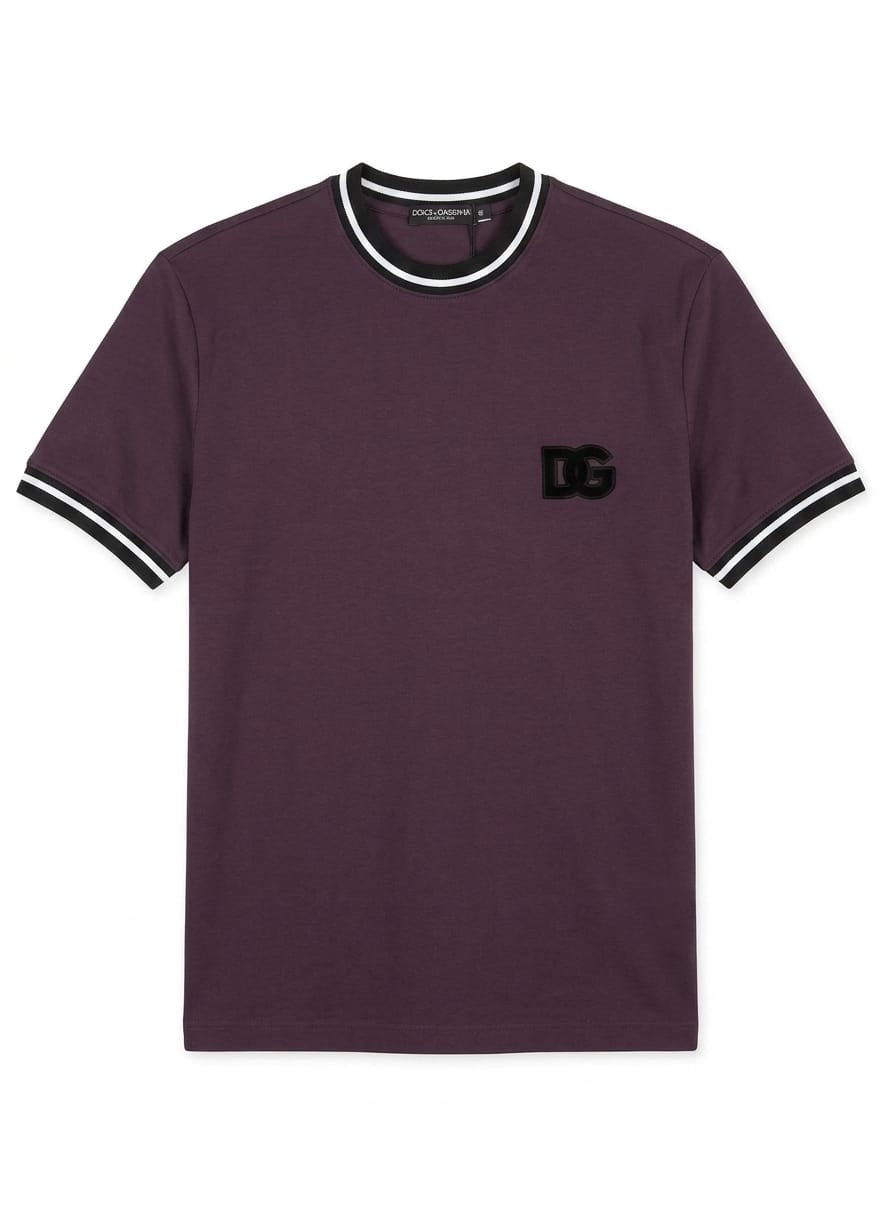 Premium Contrast Trim T-Shirt