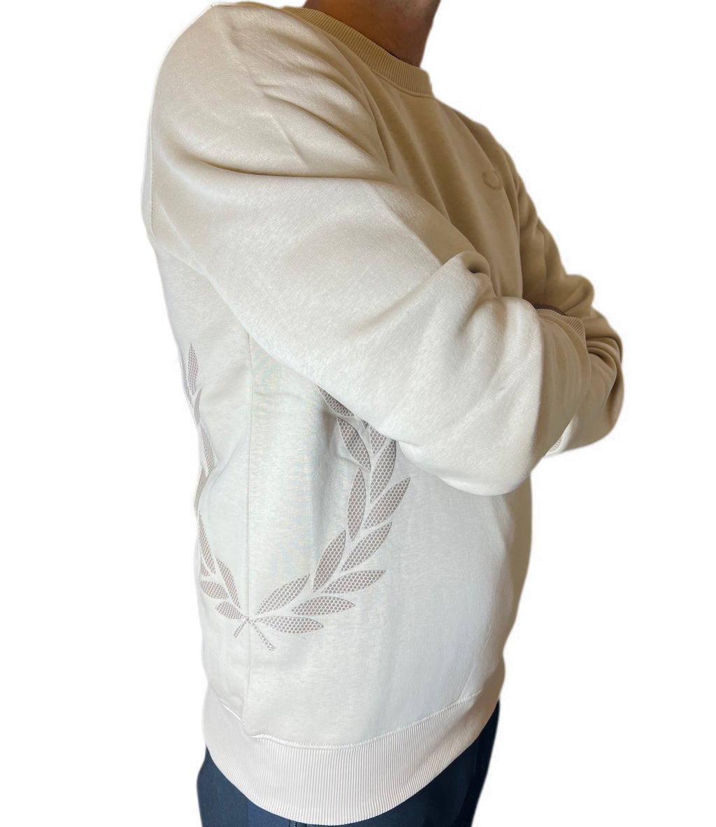 Men’s Crewneck Sweatshirt – Minimal Laurel Edition