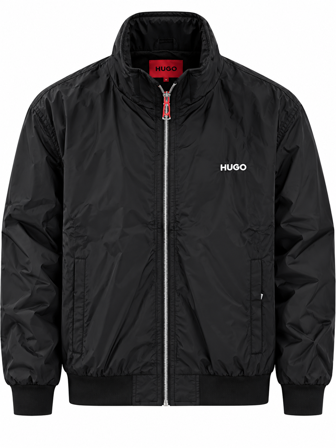 Men's Lightweight Zip-Up Bomber Jacket with Stand Collar