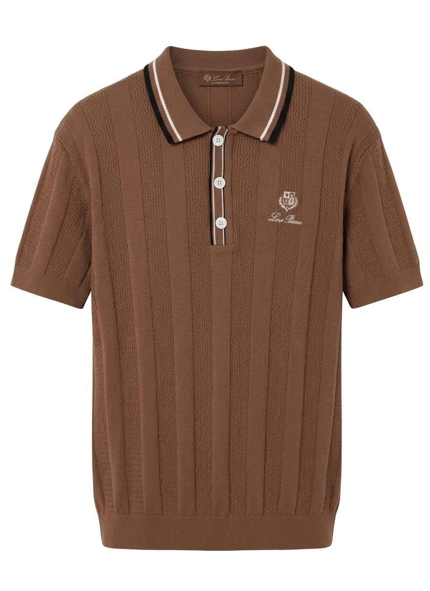 premium knitted polo shirt